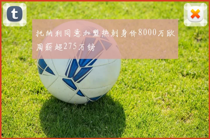 托纳利同意加盟热刺身价8000万欧周薪超275万镑